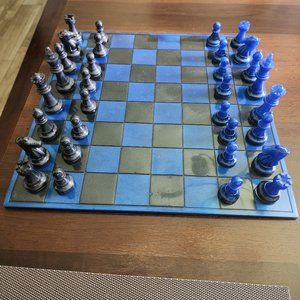 Apoxy resin chess set